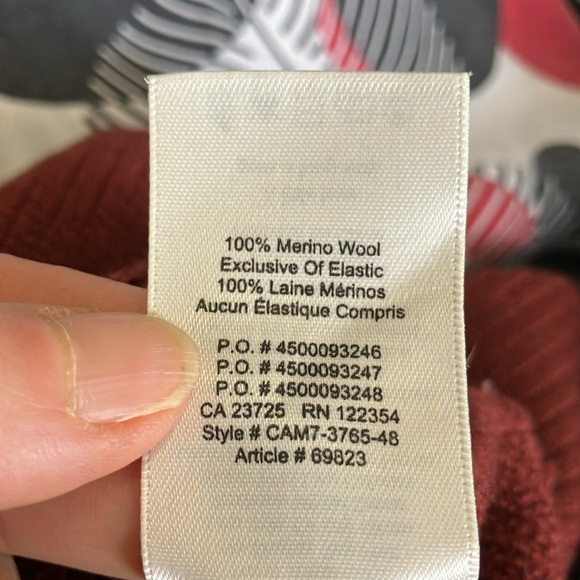 Aritzia Wilfred Free Naomi merino wool cropped sweater dolman sleeves size M - Picture 6 of 6